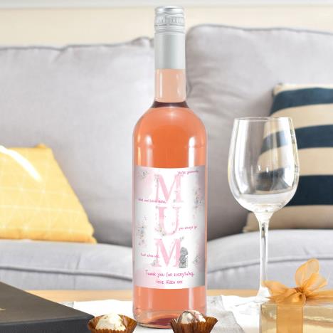Personalised Me to You MUM Rosé Wine Extra Image 2